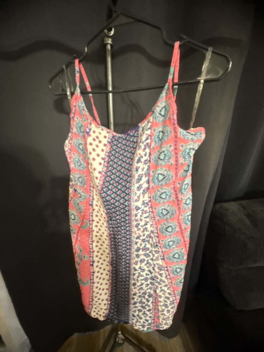 rue21 Cami Dress Size XL Multicolor Paisley Patchwork